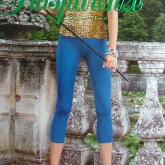 TRASPARENZE Capri-style Microfibers Leggings 40 Den Blue Size SML Tights from - Picture 3 of 3